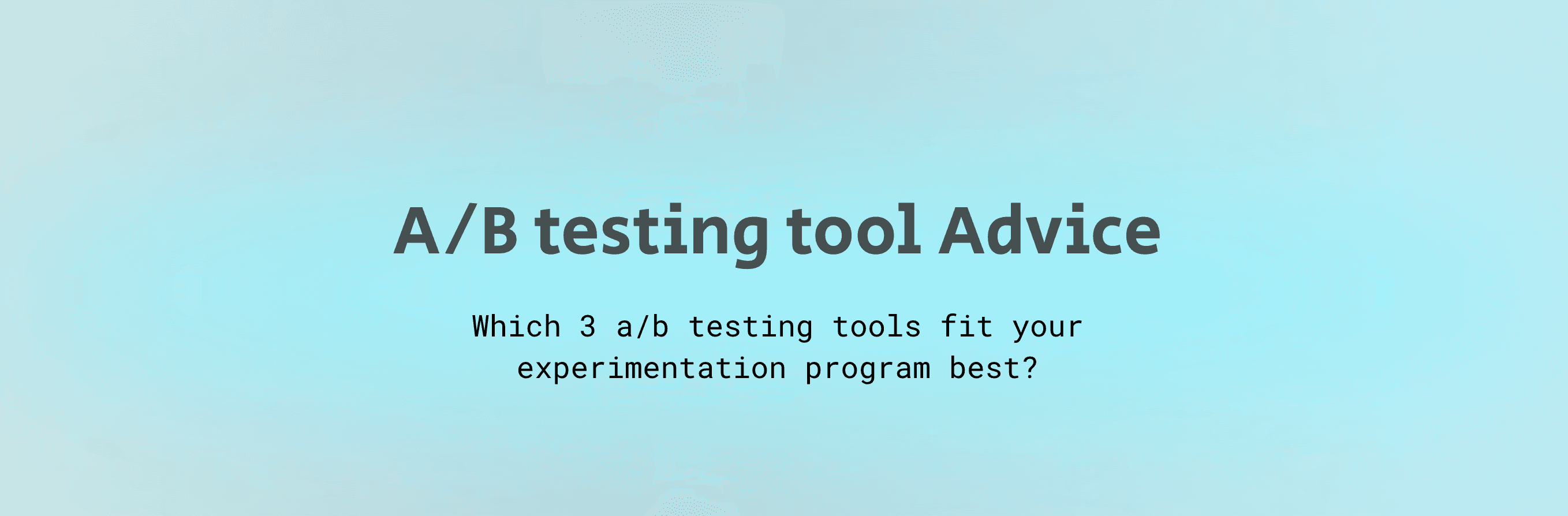 A/B Test Tool...